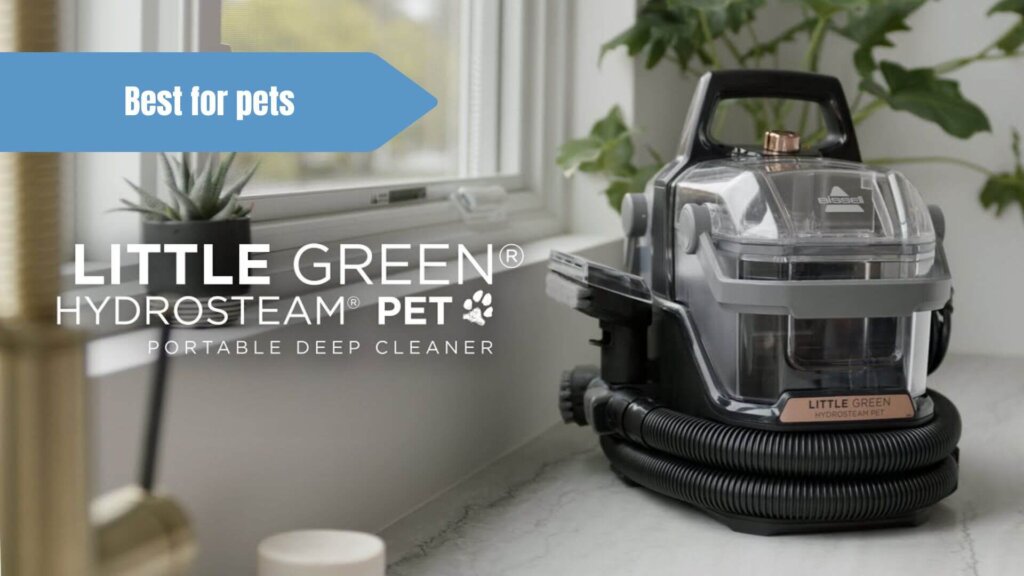 BISSELL Little Green HydroSteam Best for pet mess