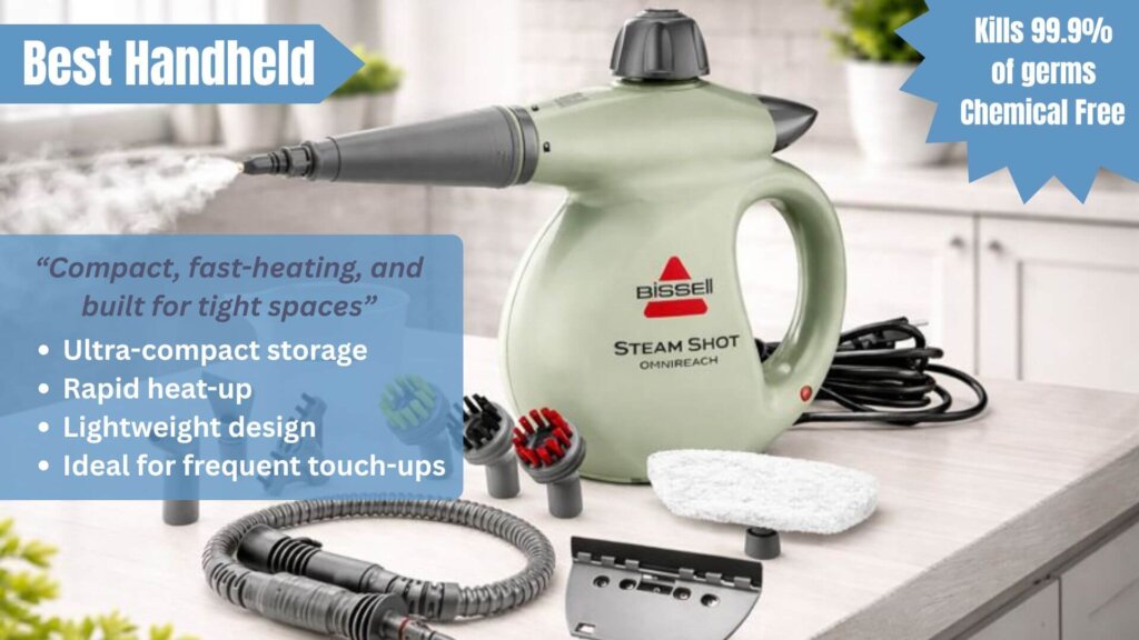 BISSELL Steam Shot OmniReach Best Handheld for spot cleaning