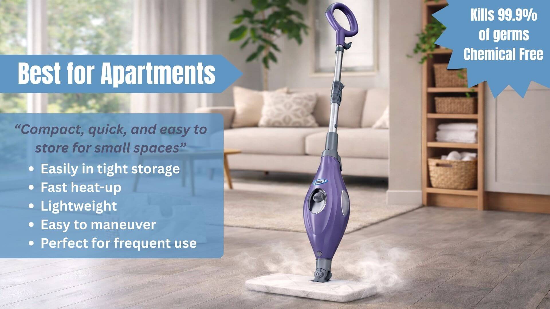 Best for Apartments Shark Steam Pocket Mop S3501