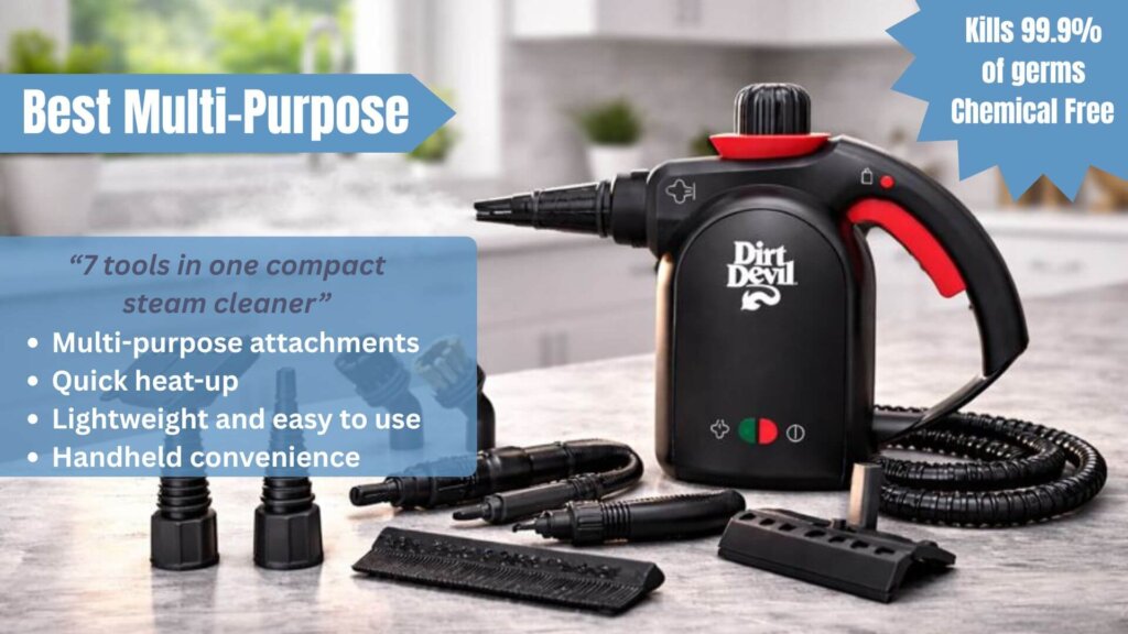 Dirt Devil 7-in-1 Best Multi-Purpose Handheld steam cleaner