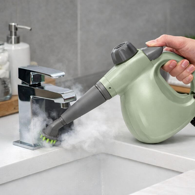 BISSELL Steam Shot OmniReach with strong steam output cleaning sink