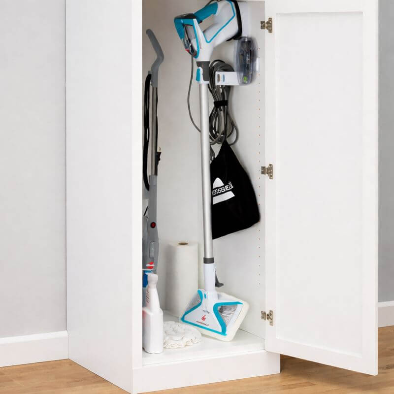 Bissell 2075A PowerFresh Slim steam mop wall mount storage