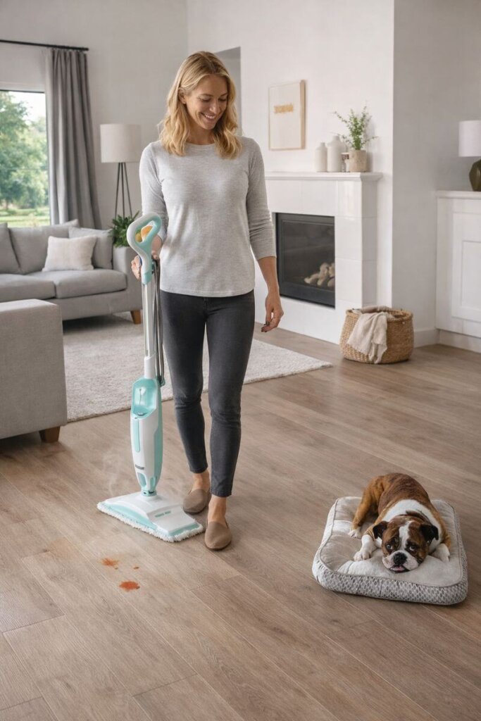 Lightweight Shark S1000 steam mop under 5 lbs