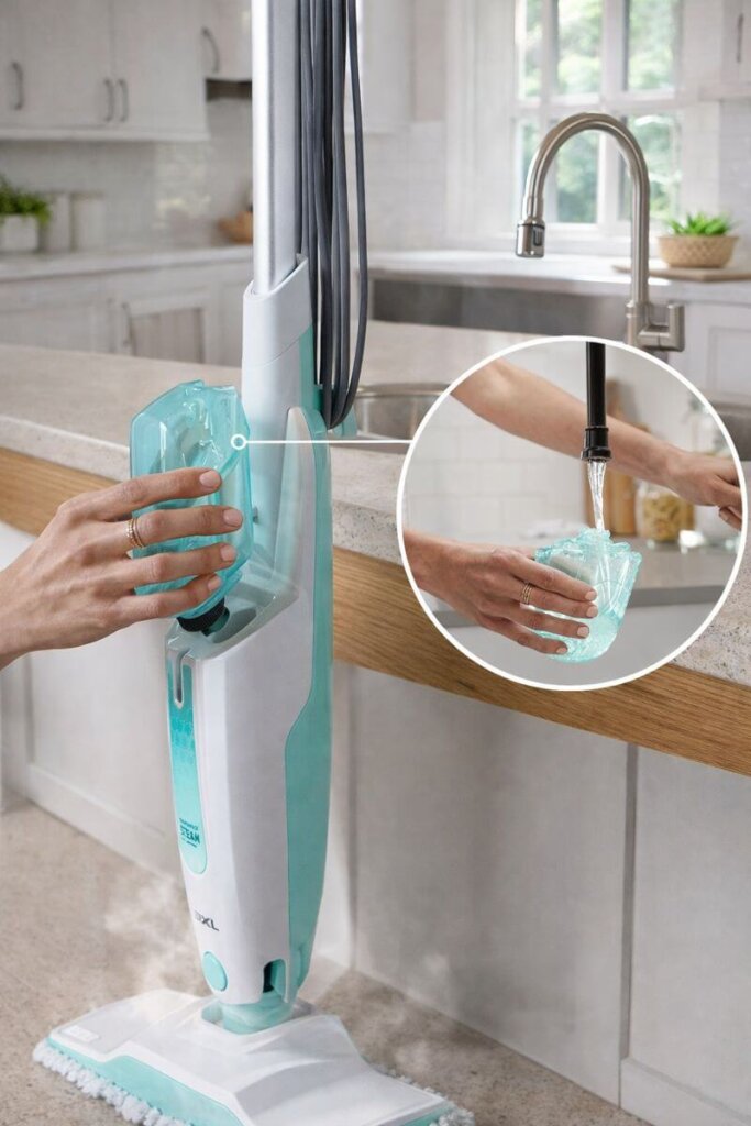 Shark S1000 steam mop removable water tank for easy refills