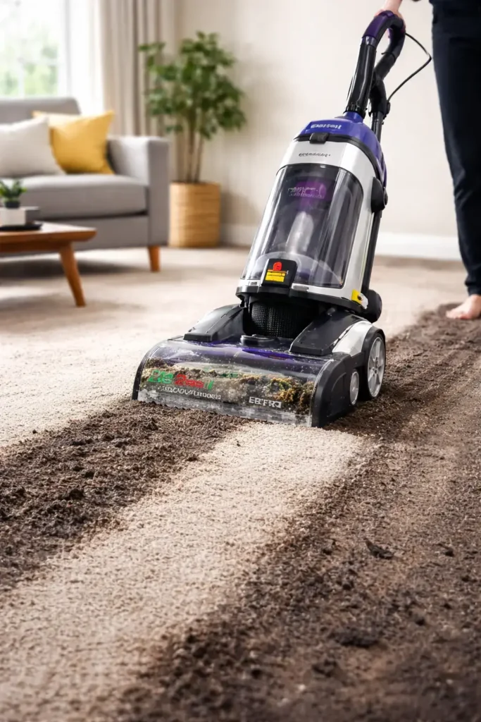 carpet cleaners use cleaning solution and suction