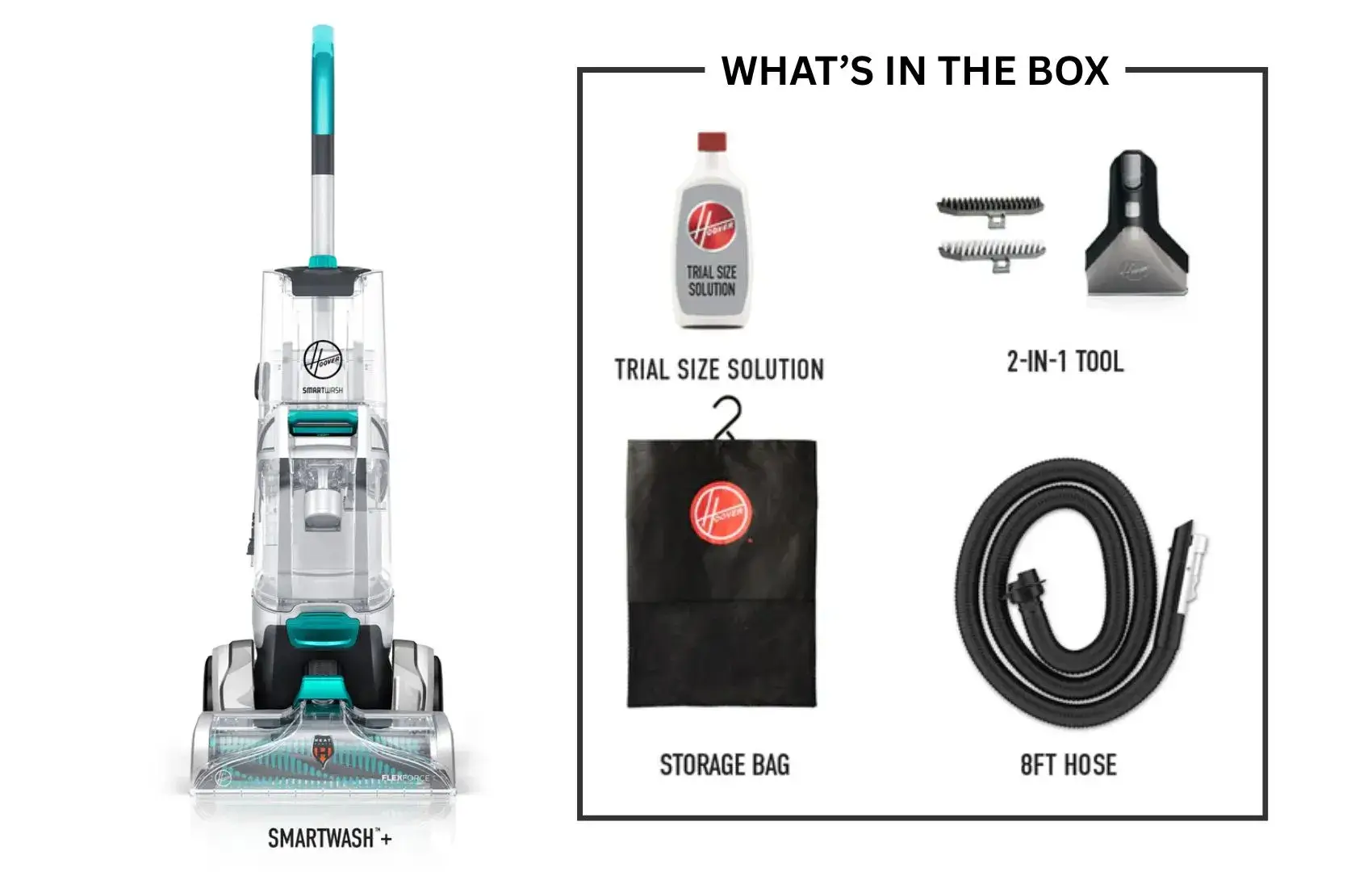 Hoover SmartWash+ Automatic accessories included in the box